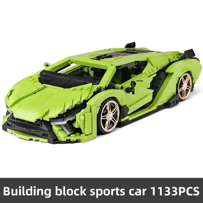Mould King MOC Building Block Set: Super Sport Lambo Sian Racing Car 10011