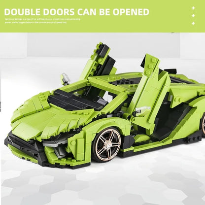 Mould King MOC Building Block Set: Super Sport Lambo Sian Racing Car 10011
