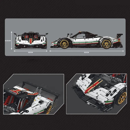 Mould King MOC Motorized Building Block Set: Supercar Pagani Zonda R Racing Car 13060