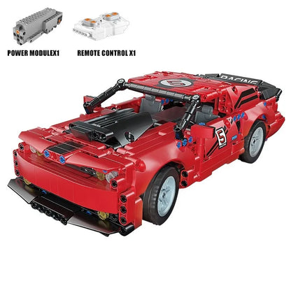 Mould King MOC Motorized Building Block Set: RC APP Challenger Racing Car 15017, Model K15017