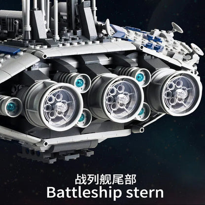 Mould King MOC Building Block Set: UCS Star Wars Lucrehulk Star Control Ship 21008, Model MK21008