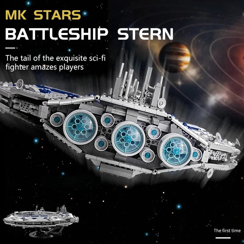 Mould King MOC Building Block Set: UCS Star Wars Lucrehulk Star Control Ship 21008, Model MK21008