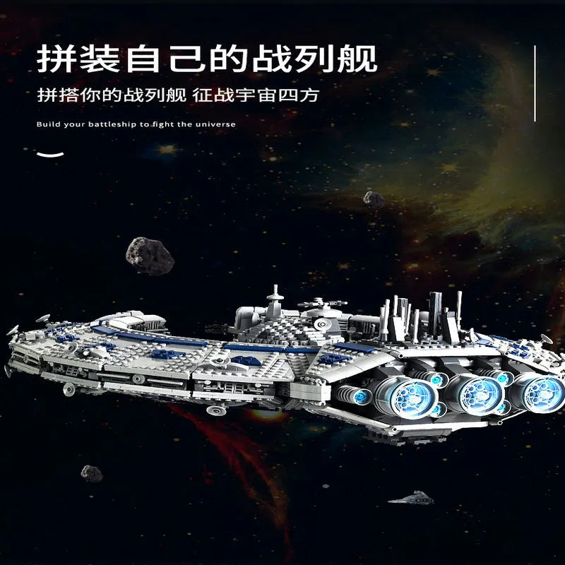 Mould King MOC Building Block Set: UCS Star Wars Lucrehulk Star Control Ship 21008, Model MK21008
