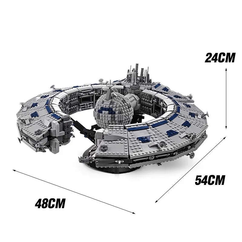 Mould King MOC Building Block Set: UCS Star Wars Lucrehulk Star Control Ship 21008, Model MK21008