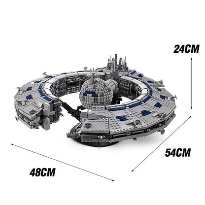 Mould King MOC Building Block Set: UCS Star Wars Lucrehulk Star Control Ship 21008, Model MK21008