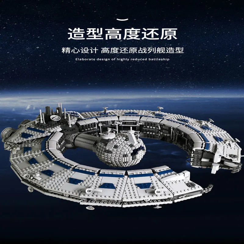 Mould King MOC Building Block Set: UCS Star Wars Lucrehulk Star Control Ship 21008, Model MK21008