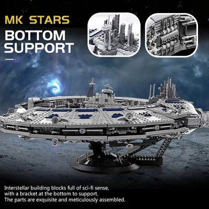 Mould King MOC Building Block Set: UCS Star Wars Lucrehulk Star Control Ship 21008, Model MK21008