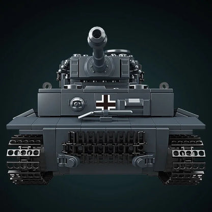 Mould King MOC Building Block Set: WW2 Motorized RC Heavy Tiger Battle Tank, Model K20014