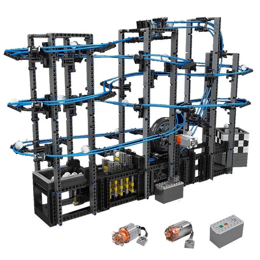 Mould King Building Block Set: Motorized Ball Contraption Marble Run, Model 26002