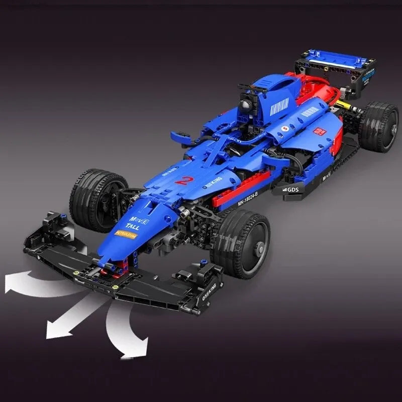 Mould King Building Block Set: RC Motorized F1 Thunder Furious Racing Car 18024B