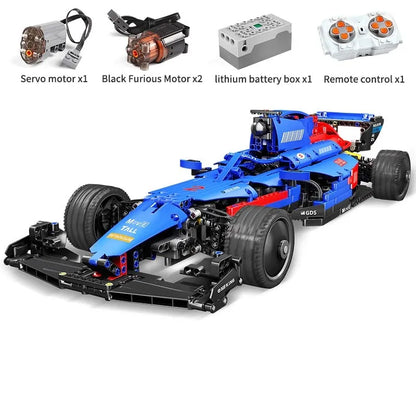 Mould King Building Block Set: RC Motorized F1 Thunder Furious Racing Car 18024B