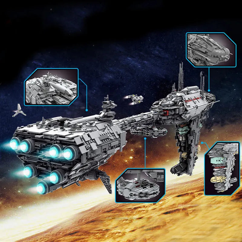 Mould King MOC Building Block Set: Star Wars MOC 21001 UCS Nebulon B Medical Frigate, Model K21001