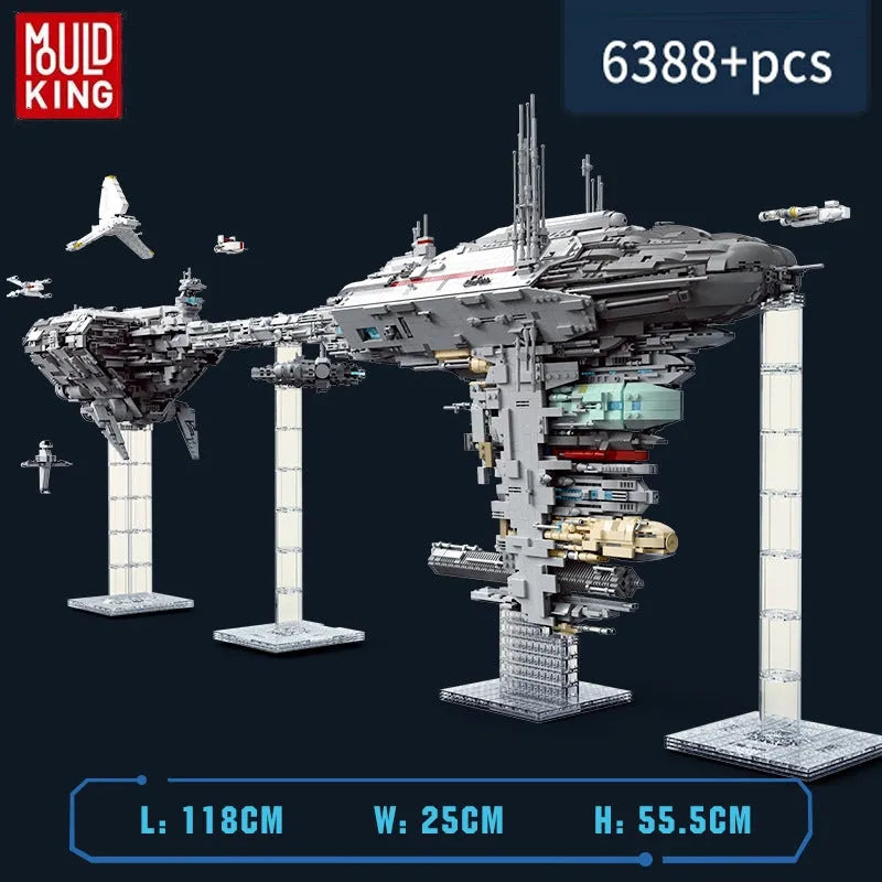Mould King MOC Building Block Set: Star Wars MOC 21001 UCS Nebulon B Medical Frigate, Model K21001