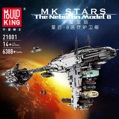 Mould King MOC Building Block Set: Star Wars MOC 21001 UCS Nebulon B Medical Frigate, Model K21001