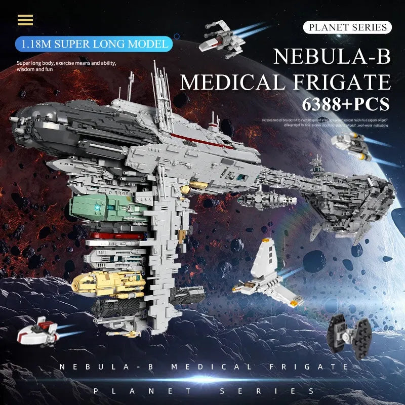 Mould King MOC Building Block Set: Star Wars MOC 21001 UCS Nebulon B Medical Frigate, Model K21001