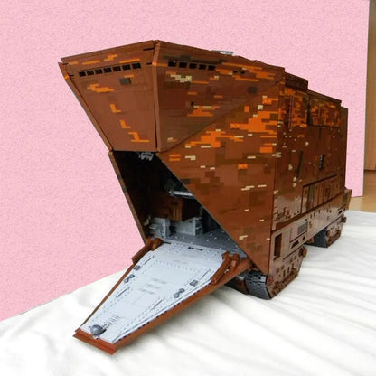 Mould King MOC Motorized Building Block Set: Star Wars MOC 21009 Cavegod UCS Sandcrawler, Model K21009