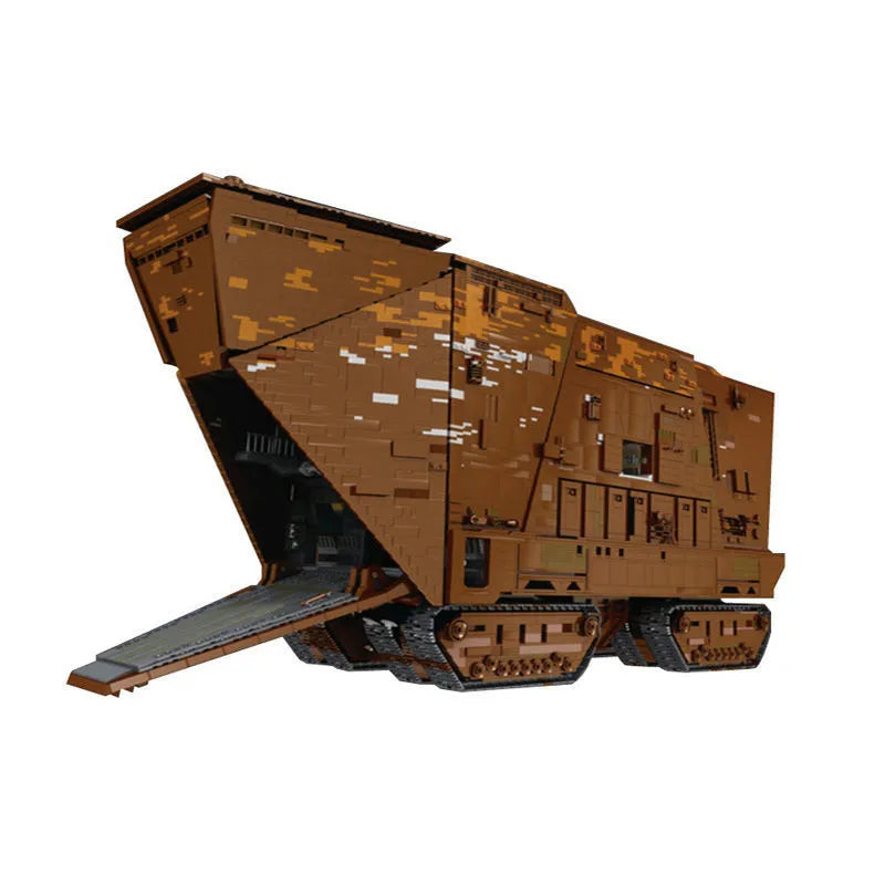 Mould King MOC Motorized Building Block Set: Star Wars MOC 21009 Cavegod UCS Sandcrawler, Model K21009