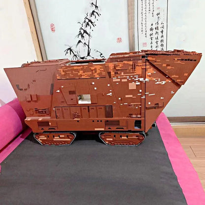 Mould King MOC Motorized Building Block Set: Star Wars MOC 21009 Cavegod UCS Sandcrawler, Model K21009