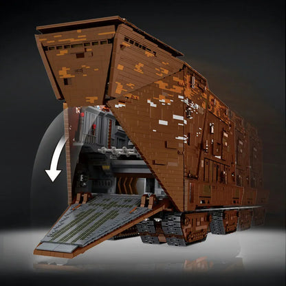 Mould King MOC Motorized Building Block Set: Star Wars MOC 21009 Cavegod UCS Sandcrawler, Model K21009