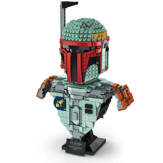 Mould King MOC Building Block Set: Star Wars MOC Bounty Hunter Helmet 21021, Model K21021