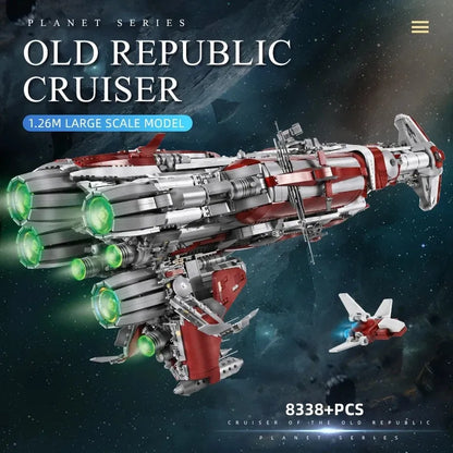 Mould King MOC Building Block Set: Star Wars MOC UCS Old Republic Escort Cruiser Ship, Model K21002