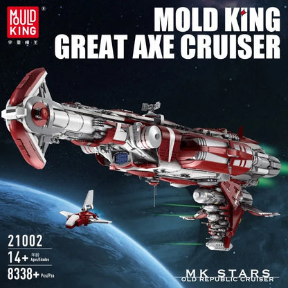 Mould King MOC Building Block Set: Star Wars MOC UCS Old Republic Escort Cruiser Ship, Model K21002