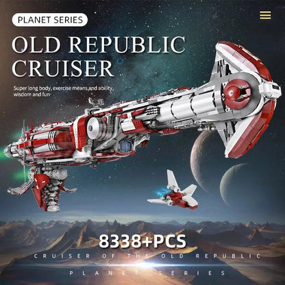 Mould King MOC Building Block Set: Star Wars MOC UCS Old Republic Escort Cruiser Ship, Model K21002