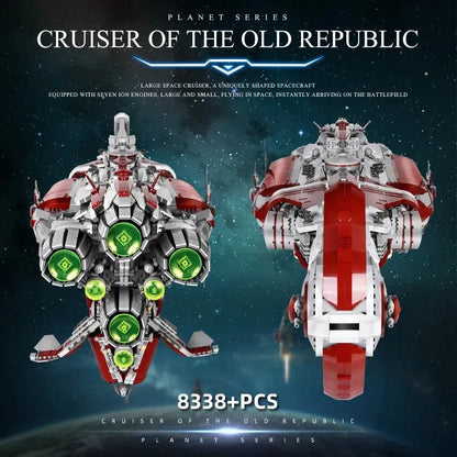 Mould King MOC Building Block Set: Star Wars MOC UCS Old Republic Escort Cruiser Ship, Model K21002