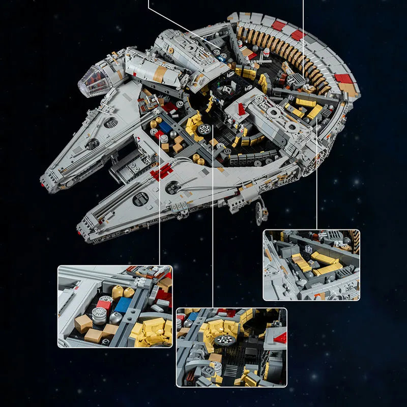 Mould King MOC Building Block Set: Star Wars UCS MOC Millennium Falcon MK2 21026