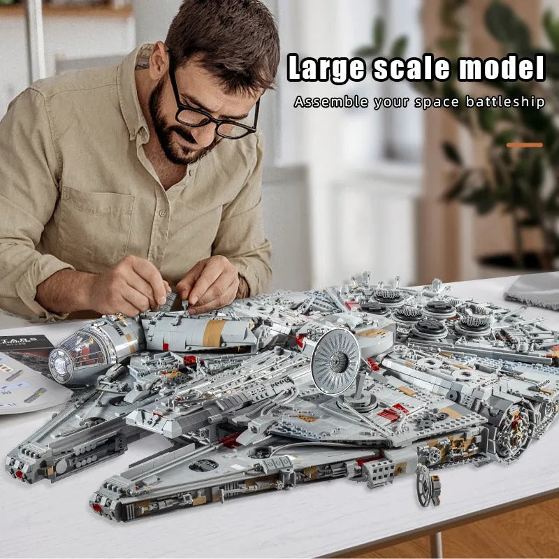 Mould King MOC Building Block Set: Star Wars UCS MOC Millennium Falcon MK2 21026