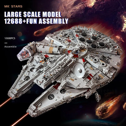 Mould King MOC Building Block Set: Star Wars UCS MOC Millennium Falcon MK2 21026