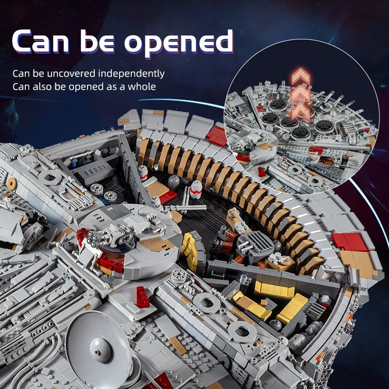 Mould King MOC Building Block Set: Star Wars UCS MOC Millennium Falcon MK2 21026
