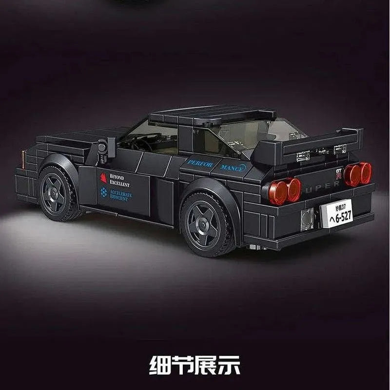 Mould King Building Block Set: Supercar Mini Nissan GTR32 Racing Sports Car 27014, Model K27014