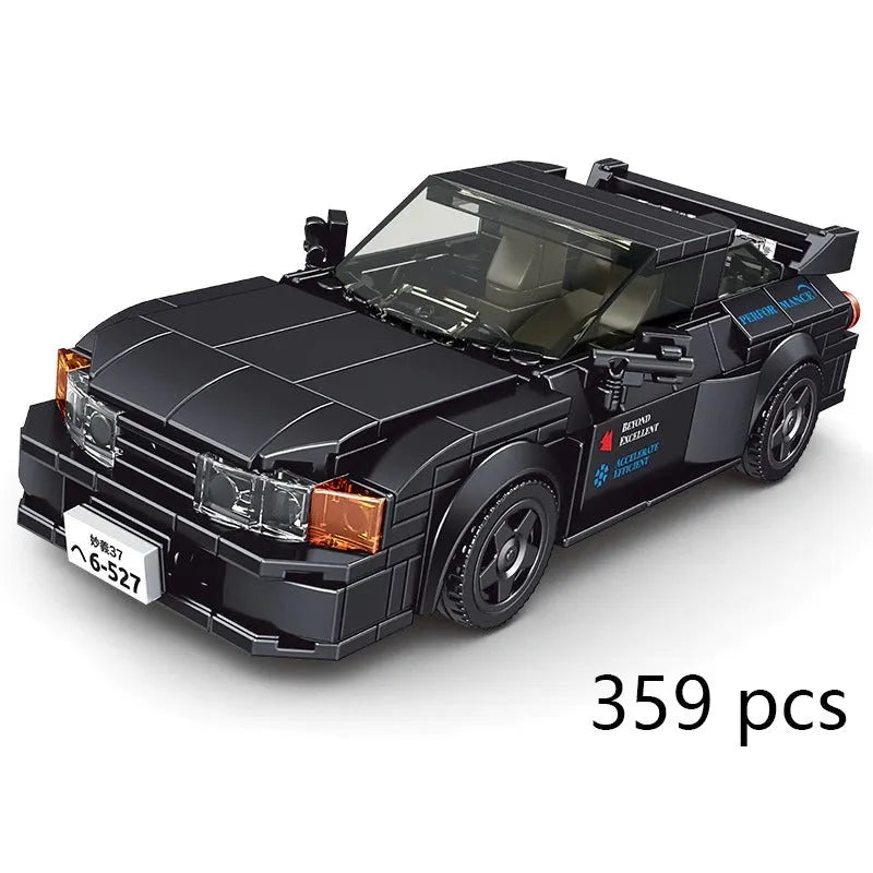 Mould King Building Block Set: Supercar Mini Nissan GTR32 Racing Sports Car 27014, Model K27014
