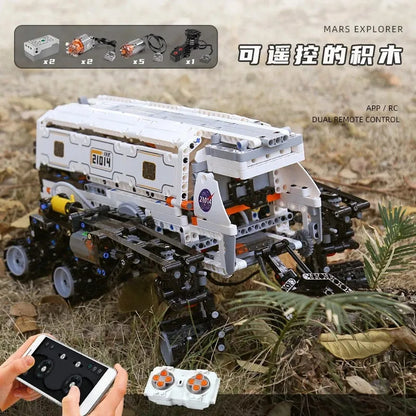 Mould King Building Block Set: APP RC Motorized Mars Explorer Space Vehicle, Model 21014