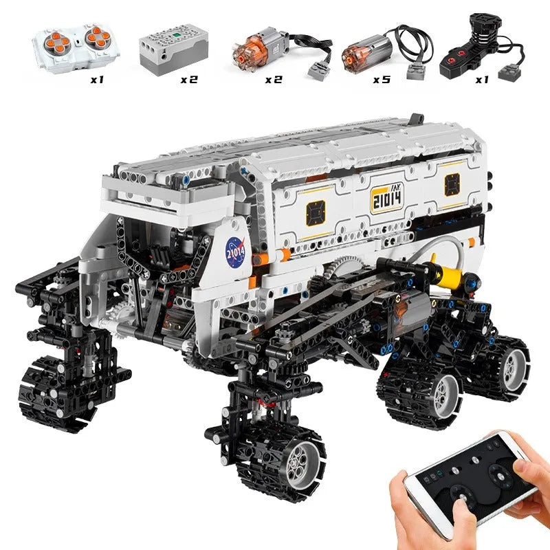 Mould King Building Block Set: APP RC Motorized Mars Explorer Space Vehicle, Model 21014
