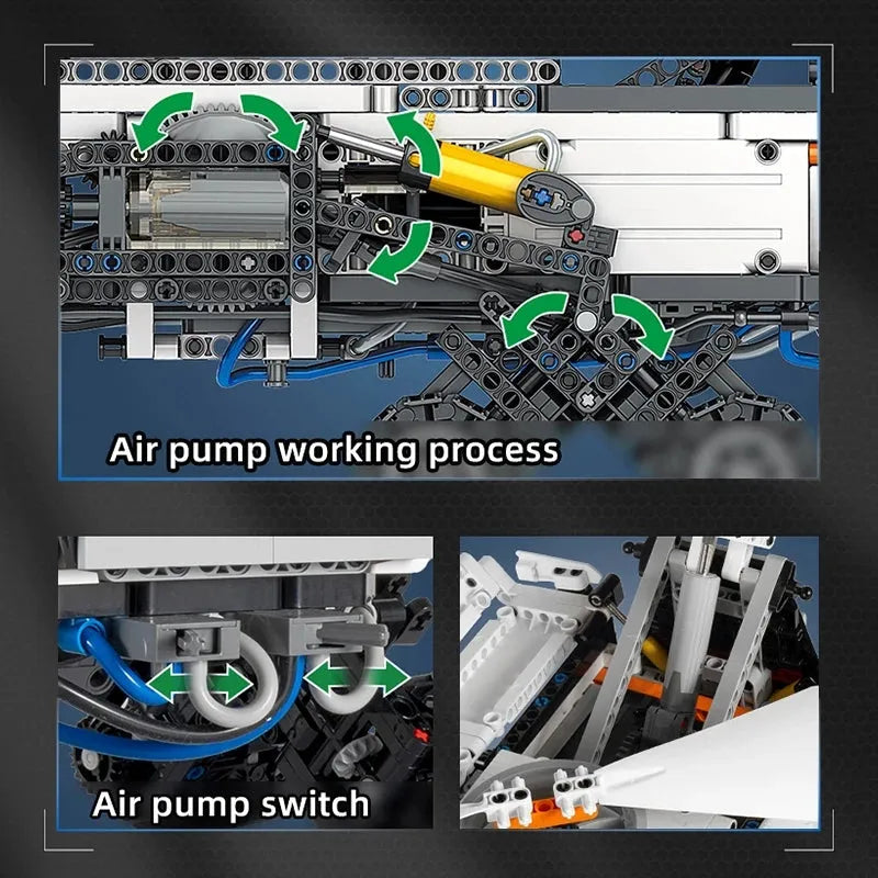 Mould King Building Block Set: APP RC Motorized Mars Explorer Space Vehicle, Model 21014