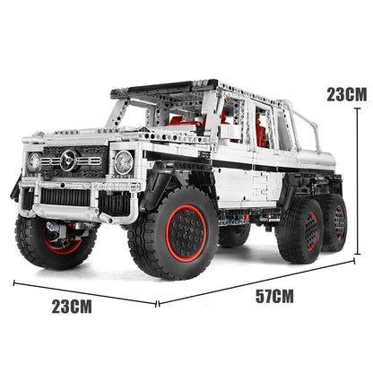 Mould King MOC Motorized Building Block Set: 13061 RC Mercedes Benz G700 SUV Car, Model K13061