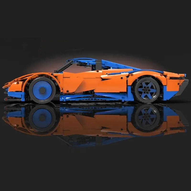 Mould King MOC Motorized Building Block Set: 13098 APP RC Speedtail Racing Car, Model K13098