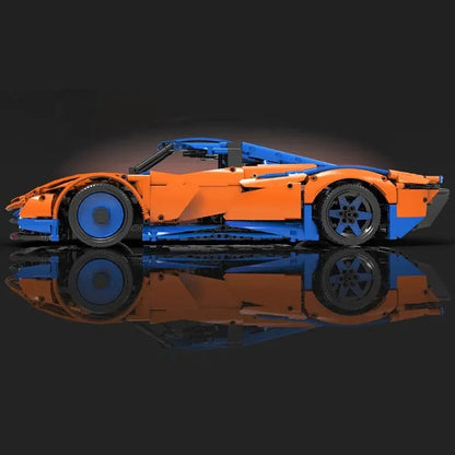 Mould King MOC Motorized Building Block Set: 13098 APP RC Speedtail Racing Car, Model K13098