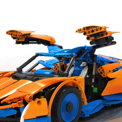 Mould King MOC Motorized Building Block Set: 13098 APP RC Speedtail Racing Car, Model K13098