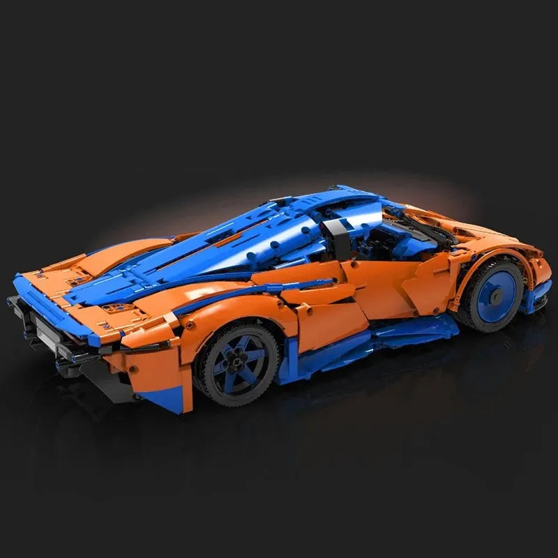 Mould King MOC Motorized Building Block Set: 13098 APP RC Speedtail Racing Car, Model K13098