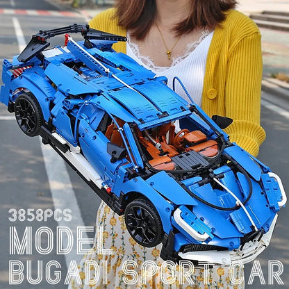 Mould King MOC Motorized Building Block Set: 13125 Bugatti Divo Racing Car