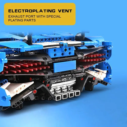 Mould King MOC Motorized Building Block Set: 13125 Bugatti Divo Racing Car