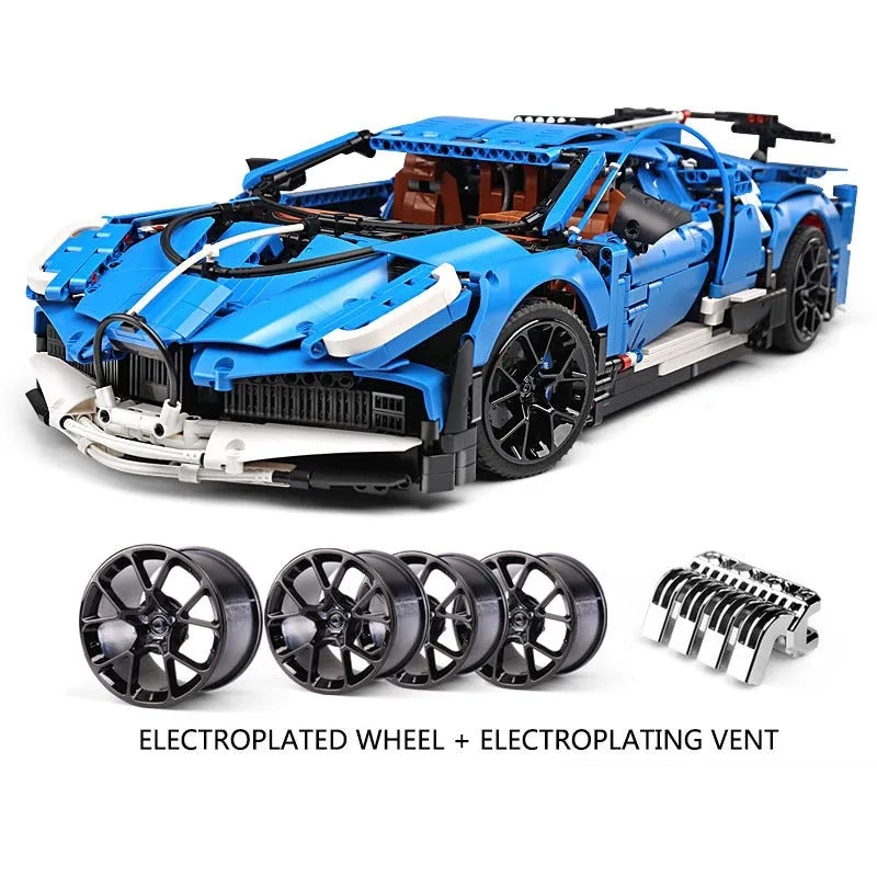 Mould King MOC Motorized Building Block Set: 13125 Bugatti Divo Racing Car