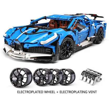 Mould King MOC Motorized Building Block Set: 13125 Bugatti Divo Racing Car