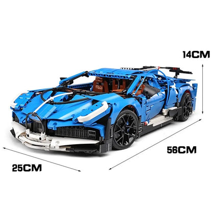 Mould King MOC Motorized Building Block Set: 13125 Bugatti Divo Racing Car