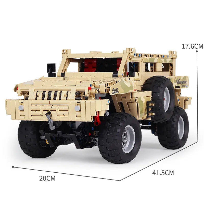 Mould King MOC Motorized Building Block Set: 13131 Marauder Off-Road Truck SUV, Model K13131