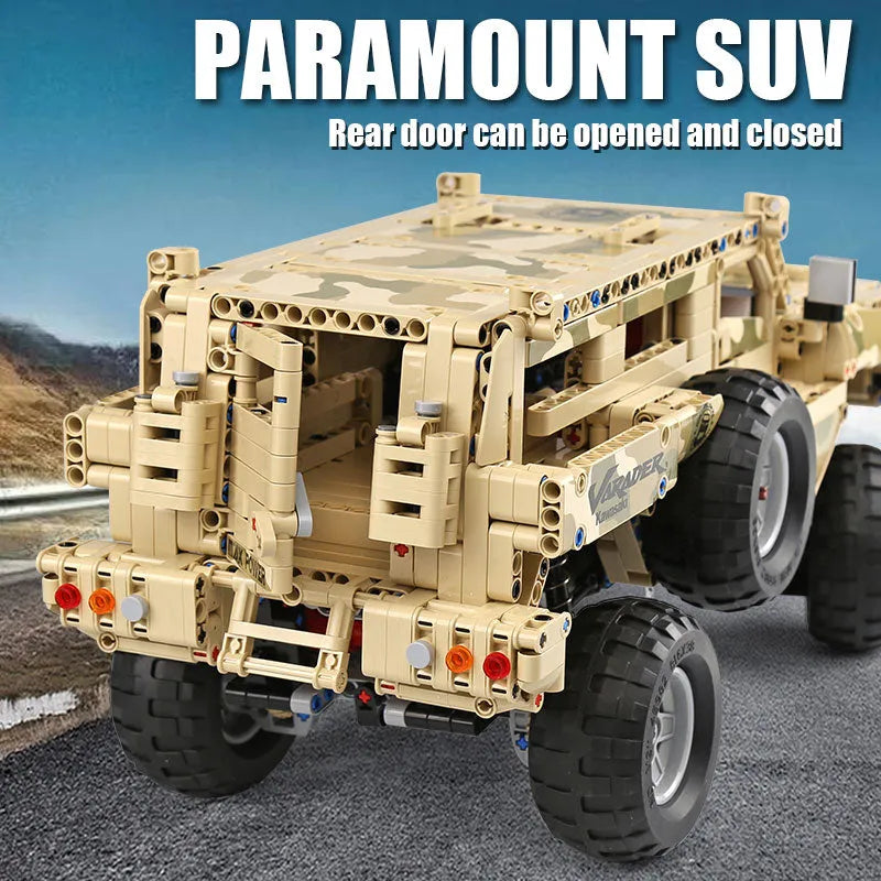 Mould King MOC Motorized Building Block Set: 13131 Marauder Off-Road Truck SUV, Model K13131