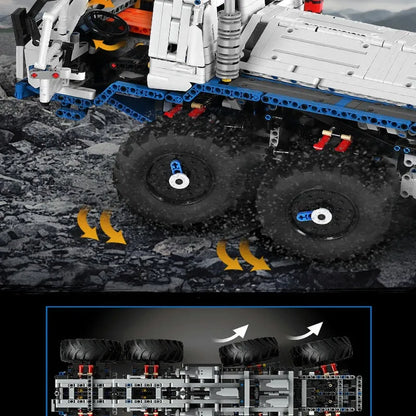 Mould King MOC Building Block Set: 13144 APP Motorized Heavy Tow Truck